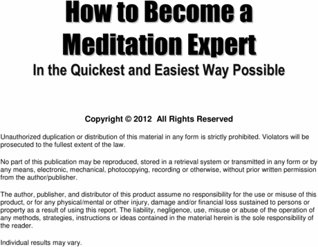 Product picture Learn to mediate like an expert! 